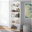 Mainstays 5-Shelf Bookcase  Adj.  White finish