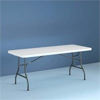 Cosco 8 Foot Centerfold Folding Table  White