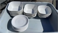 LOT OF 26 ASSORTED DISH/ PLATE/ BOWL