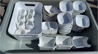 LOT OF 44 PCS ASSORTED SAUCE PLATE / MILK CUP