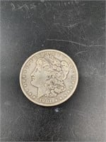 1901 O Morgan silver dollar,