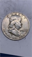 1951-D Franklin half dollar