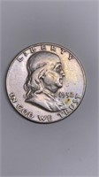 1952-D Franklin half dollar