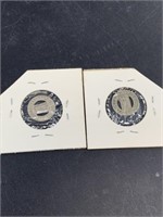 Two Anchorage Alaska transit tokens