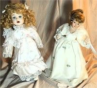 2 Vintage Porcelain Dolls Avon