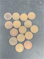 Small lot of Indian head cents