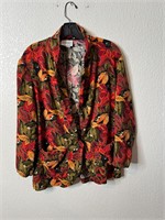 Vintage Femme Power Suit Jacket Floral