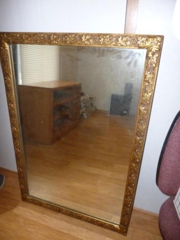 Ornate Gold Gilt Frame Large Wall Mirror