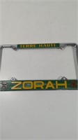 Terre Haute Zorah Shrine License Plate Holder