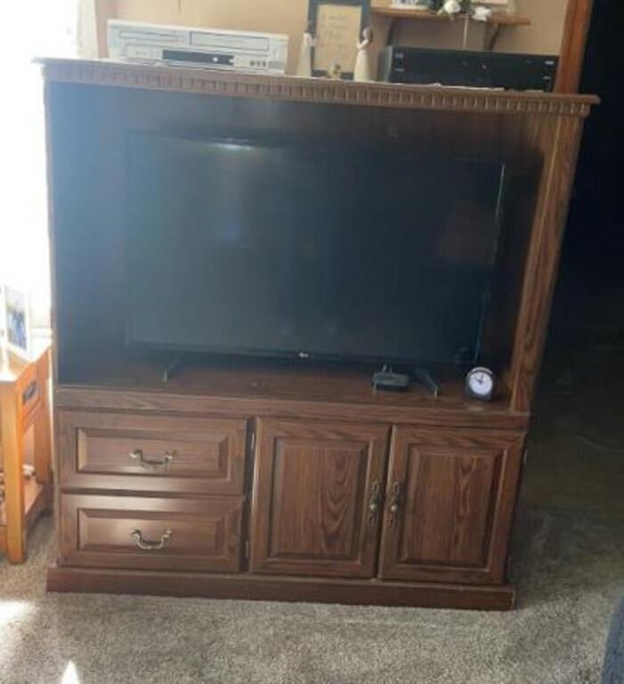 Entertainment Center only No contents  50 x 54 x