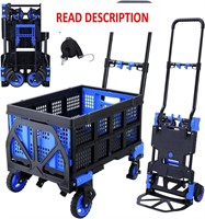 $170  2-in-1 Hand Truck Dolly  330LBS  A-blue