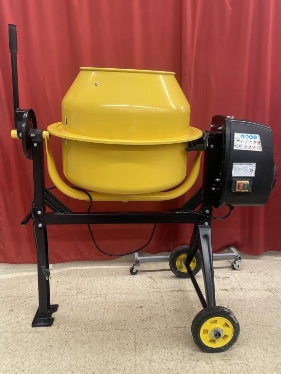 Portable Electric Concrete Mixer. 115L drum