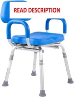 $154  Padded Shower Chair  Adjustable  Blue