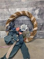 Whicker wreath 20"