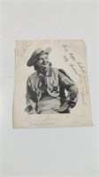 Vintage Sally Montana Autograph Fan Club Print