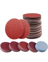 (New) (100Pcs) Sanding Discs Kit Handle Alumina