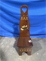 Vintage wood step stool
