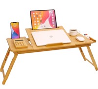 $87 Bamboo Lap Desk with Tablet Slot