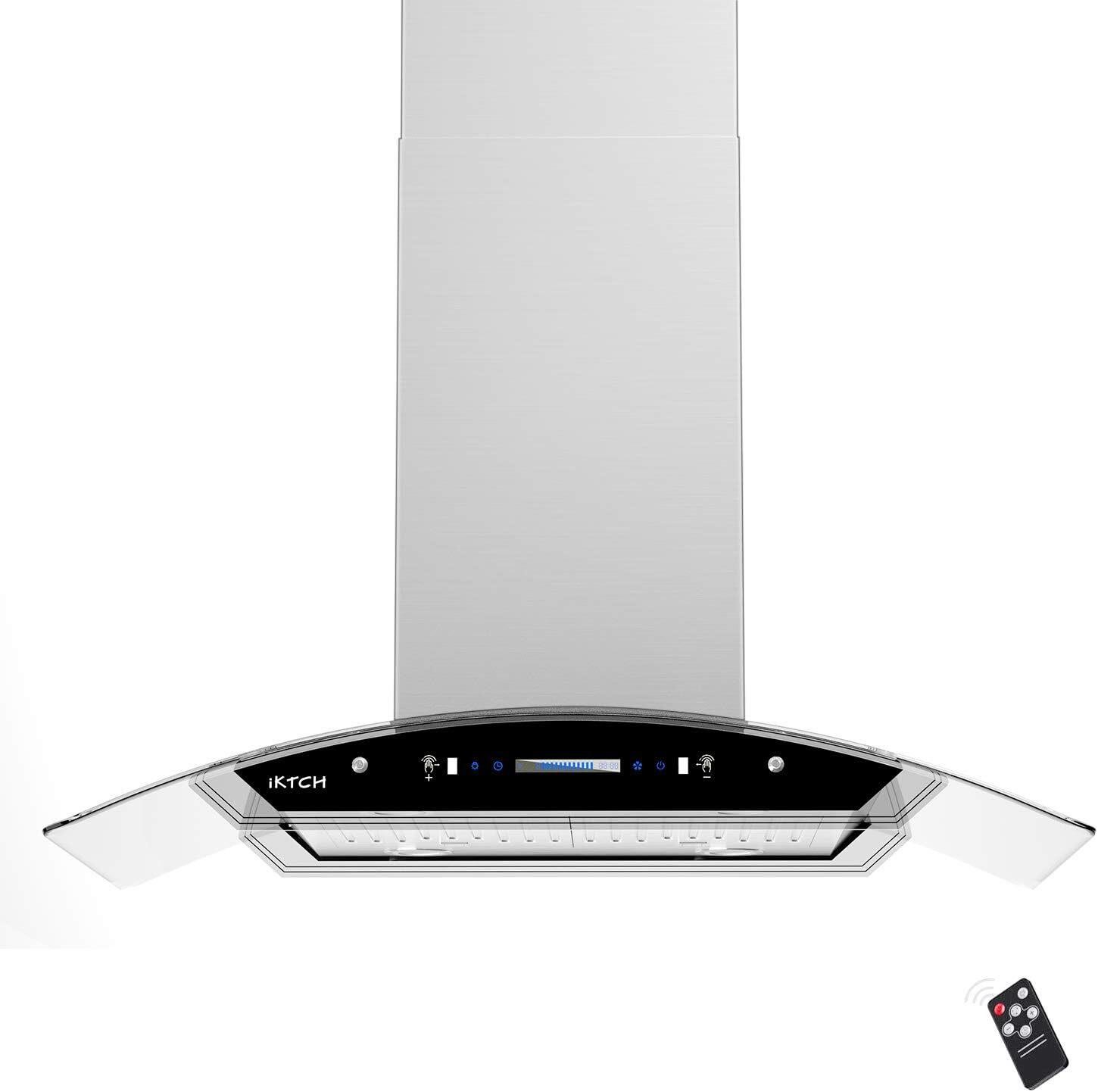 IKTCH 36 Island Range Hood  900 CFM  4-Speed