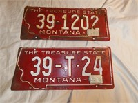 1956 Montana License Plates