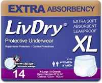 LivDry XL Diapers  Extra Absorbency  14-Pack