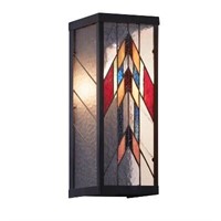 $70  1-Light Mission Glass Outdoor Wall Sconce