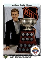 1990 Upper Deck 205 Wayne Gretzky Art Ross Trophy