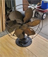 Emerson antique brass bladed fan