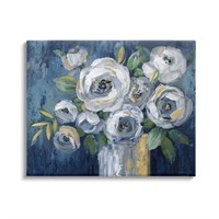 M9593  Stupell White Peonies Painting by Nan, 30 x
