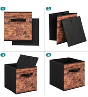 Fabric Storage Cubes, Foldable Storage Bins with