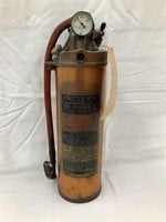 Phister No. 1/2 Copper Fire Extinguisher, Gage