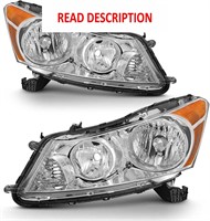 $131  2008-2012 Accord Headlight Assembly  Clear