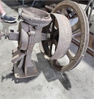Large antique grinder mill
