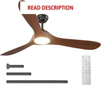 $200  60in Indoor/Outdoor Ceiling Fan with Remote