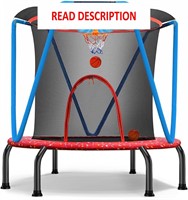 $100  Zupapa Trampoline for Kids  54' Red&Blue