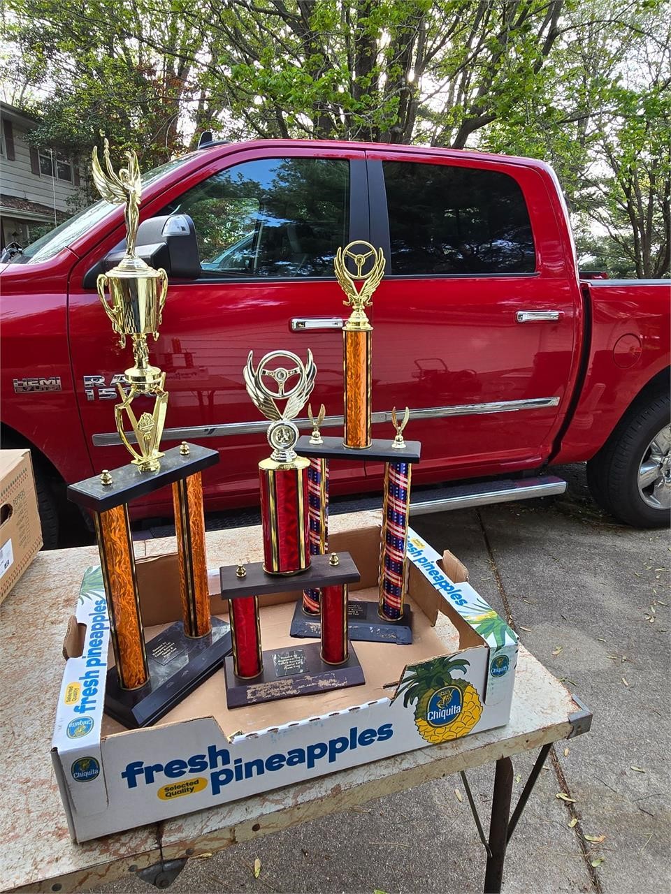 Car show trophies