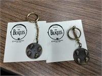 2 Beatles memorabilia keychains