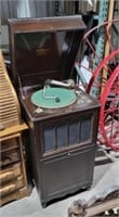 Cheney upright victrola style record player
