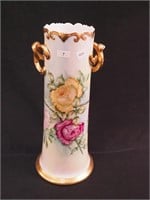 13 1/2" Austrian china vintage handled vase
