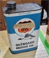 Vintage Phillips 66 outboard motor oil can