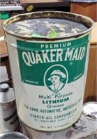 Vintage Quaker Maid Lithium grease can