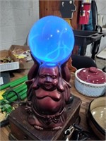 Buddha with plasma ball