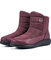 (39 cm) Sealed Womens Snow Boots Waterproof