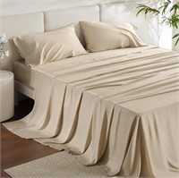 New - Bedsure Queen Sheets, Rayon Derived from