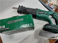 Masterforce sawzall with battery and charger