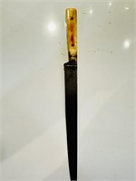 A north Indian kard  wootz blade of typical ivory