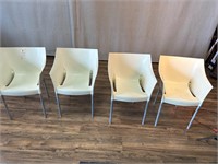 4pc Philippe Starck Dr. No Dining Armchairs ASIS