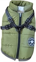 (new)2-in-1 Dog Harness - Coat and Vest (Olive