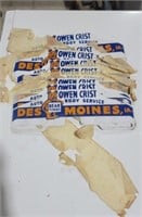5 NOS Owen Crist, Des Moines license plate toppers