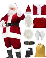 (Size: XL) Santa Suit Christmas Santa Claus